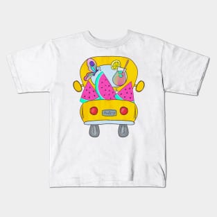 Vintage truck with watermelon Kids T-Shirt